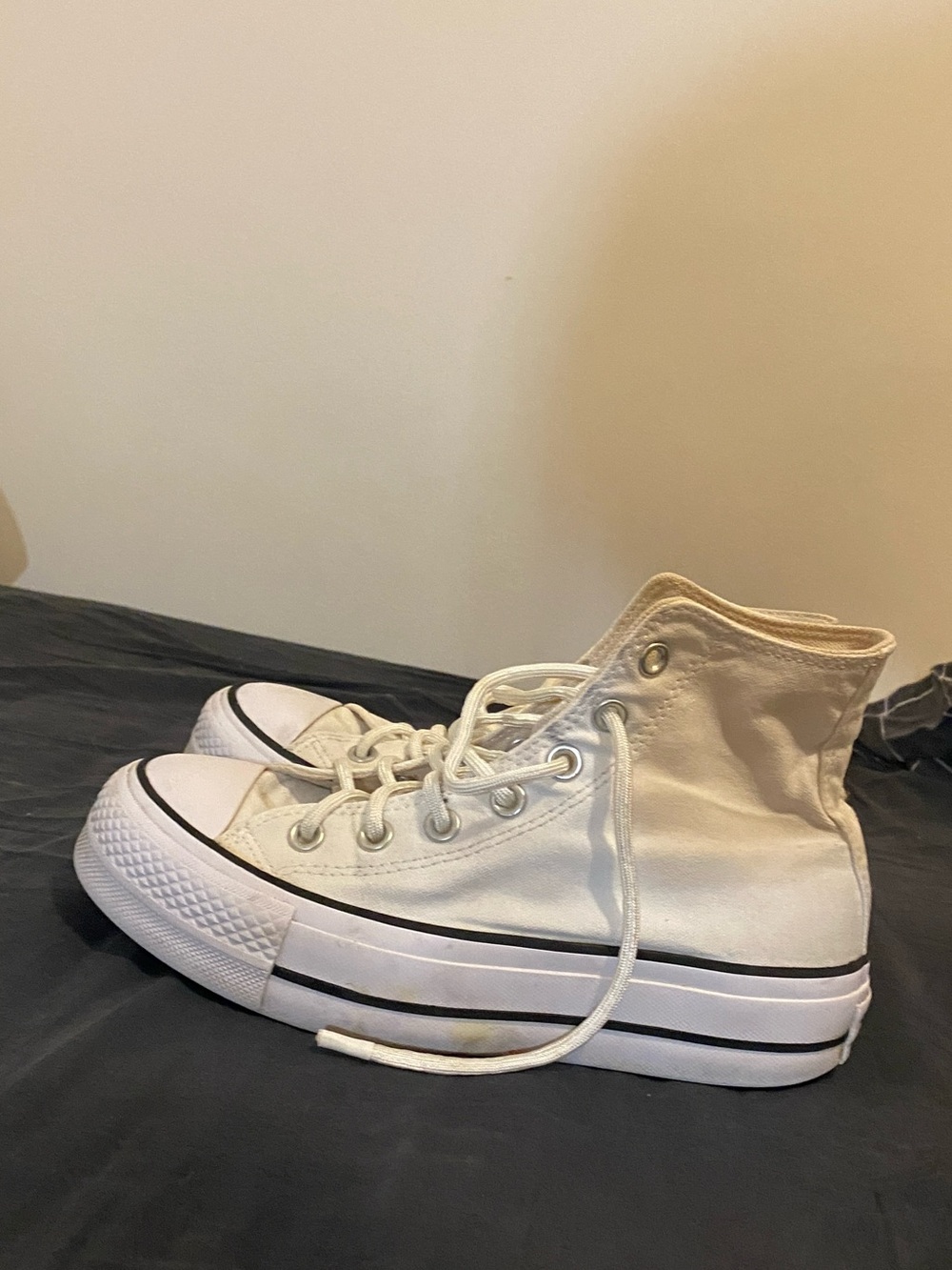 Converse White High-Top Canvas Sneakers